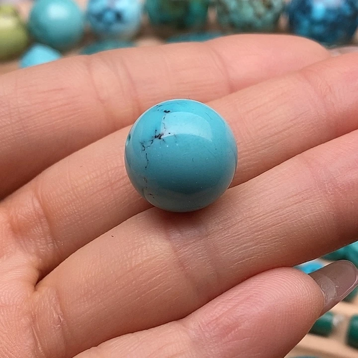 绿松石未镶嵌原矿高瓷绿松石配饰