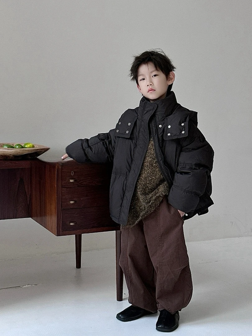 【2025新品】休闲连帽宽松加厚韩版亲子羽绒服