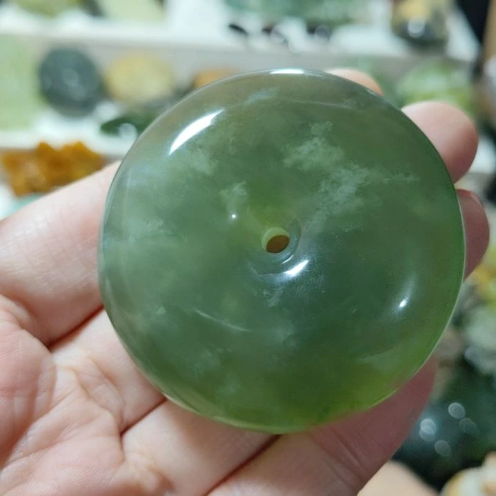 岫玉平安扣未镶嵌