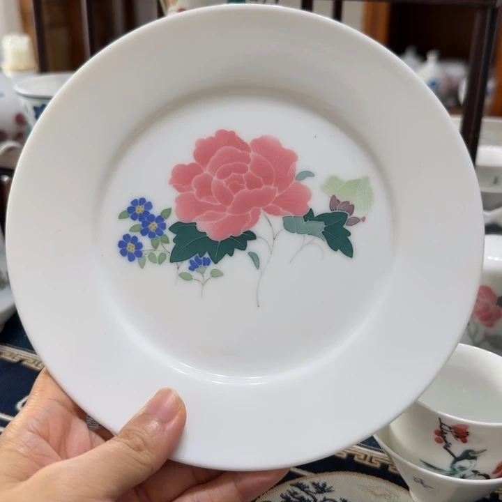 醴陵釉下手绘17.5厘米