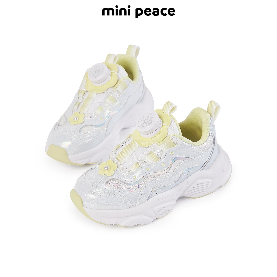 【专柜同款】MINIPEACE太平鸟童装女童旋钮鞋免息鞋带老爹休闲鞋