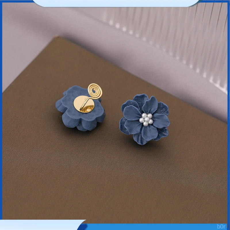 铜合金耳饰耳钉蚊香盘亚克力耳坠无耳洞耳夹简约百搭时尚 个性