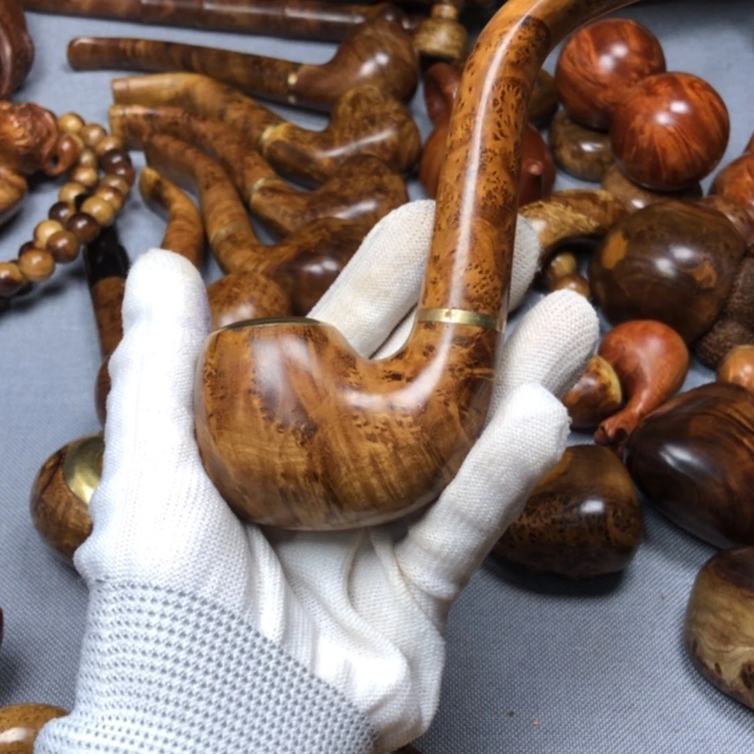 【闪购商品】木麻梨疙瘩火琉璃手把件