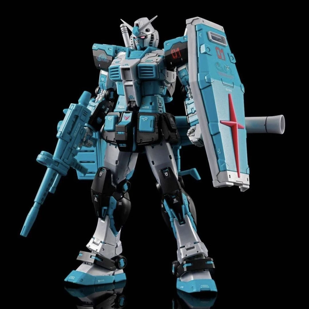 新品RG元祖2.0初音未来配色高达拼装模型带水贴支架