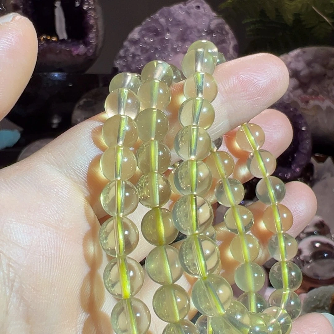 未镶嵌手链水晶天然黄水晶