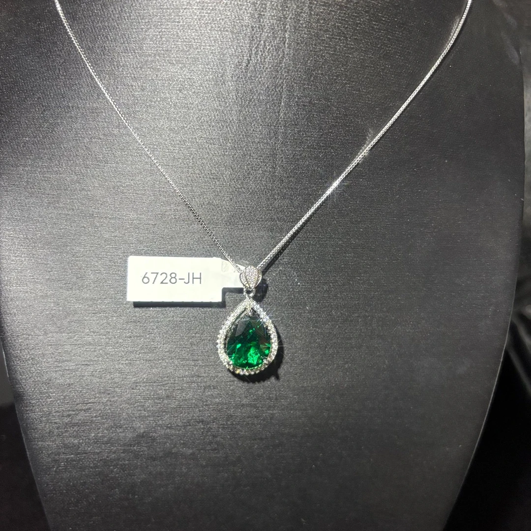 非金属合成锆石吊坠 绿韵清风 吊坠 AX