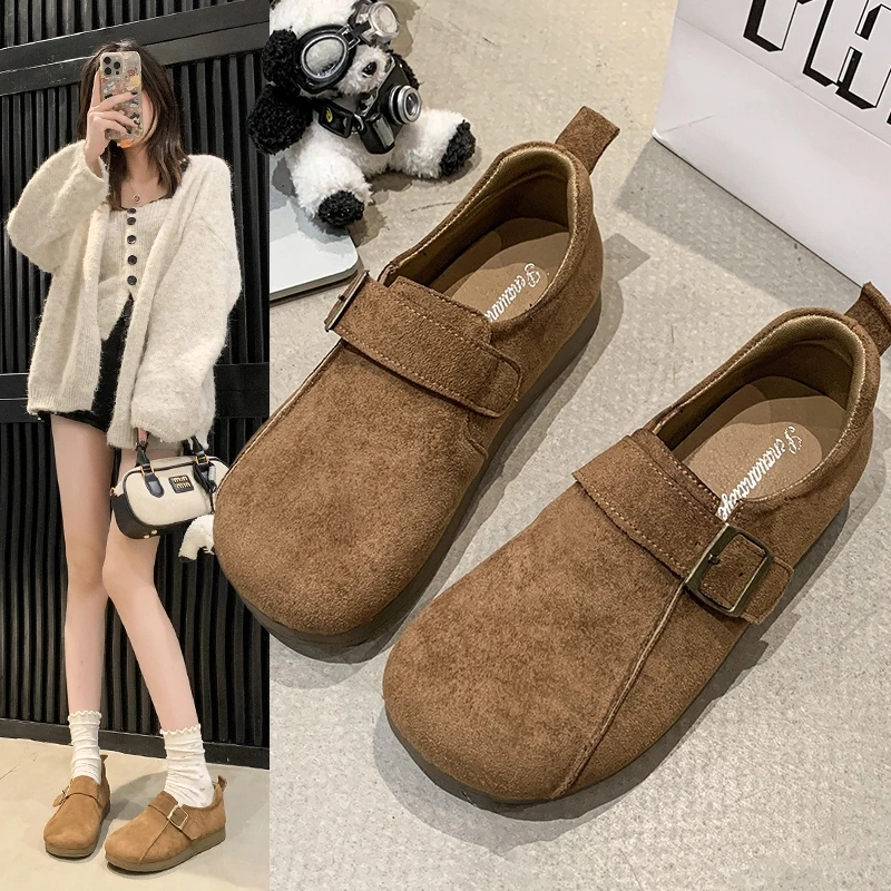 2602季节2025年新款小个子勃肯鞋松糕底厚底增高鞋单鞋