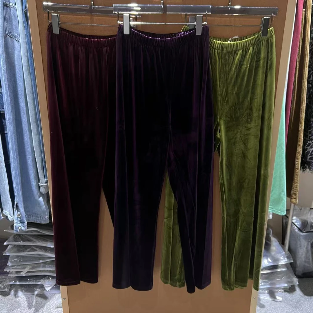 【清】NO退换-丝绒裤【50013】