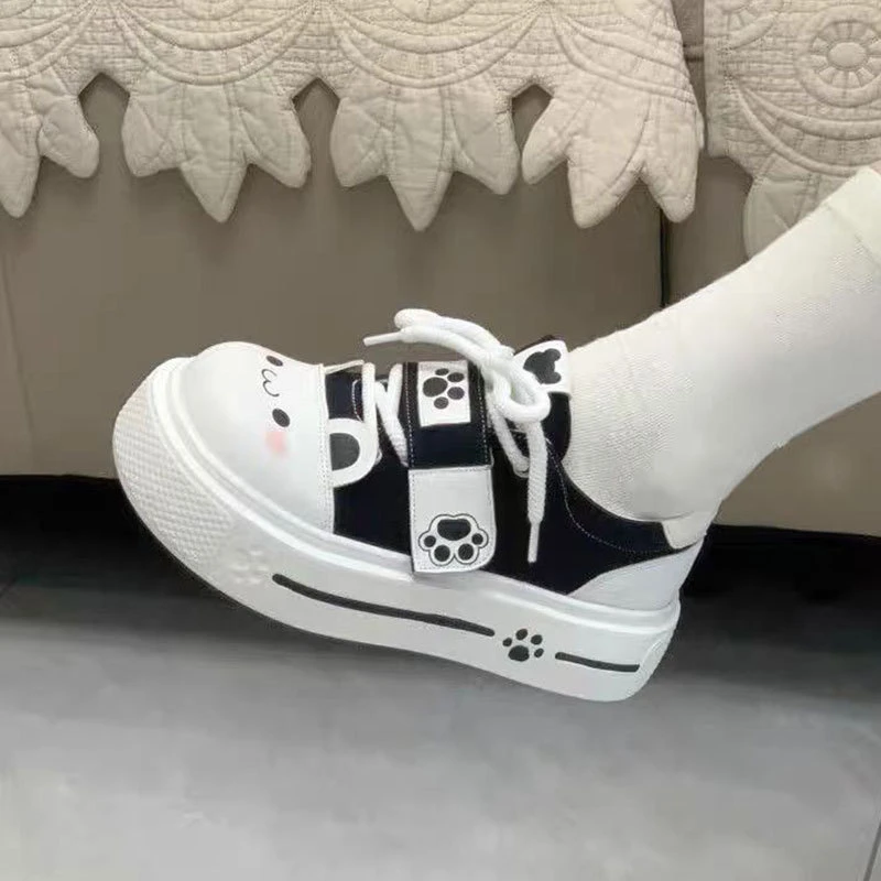 圆滚滚宅系可爱软萌波特学院单鞋女2025春季原创lolita学生帆布鞋