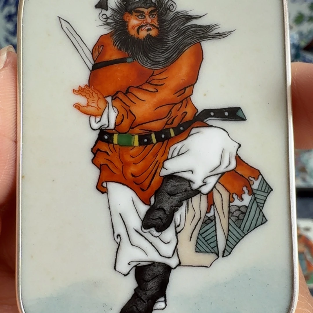 龙***8摆件陶钟馗挂件一个