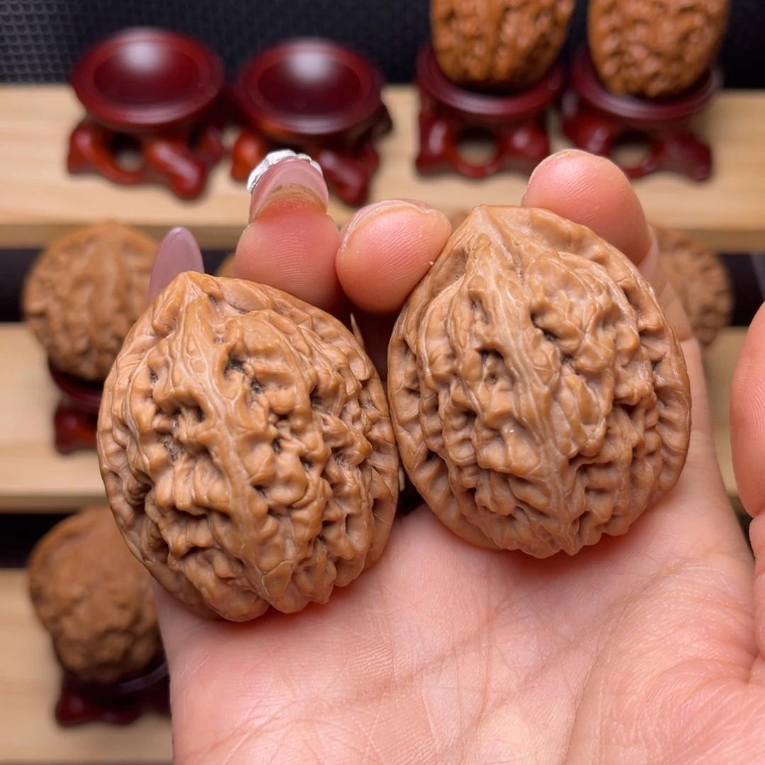 吊坠文玩核桃红锦鲤