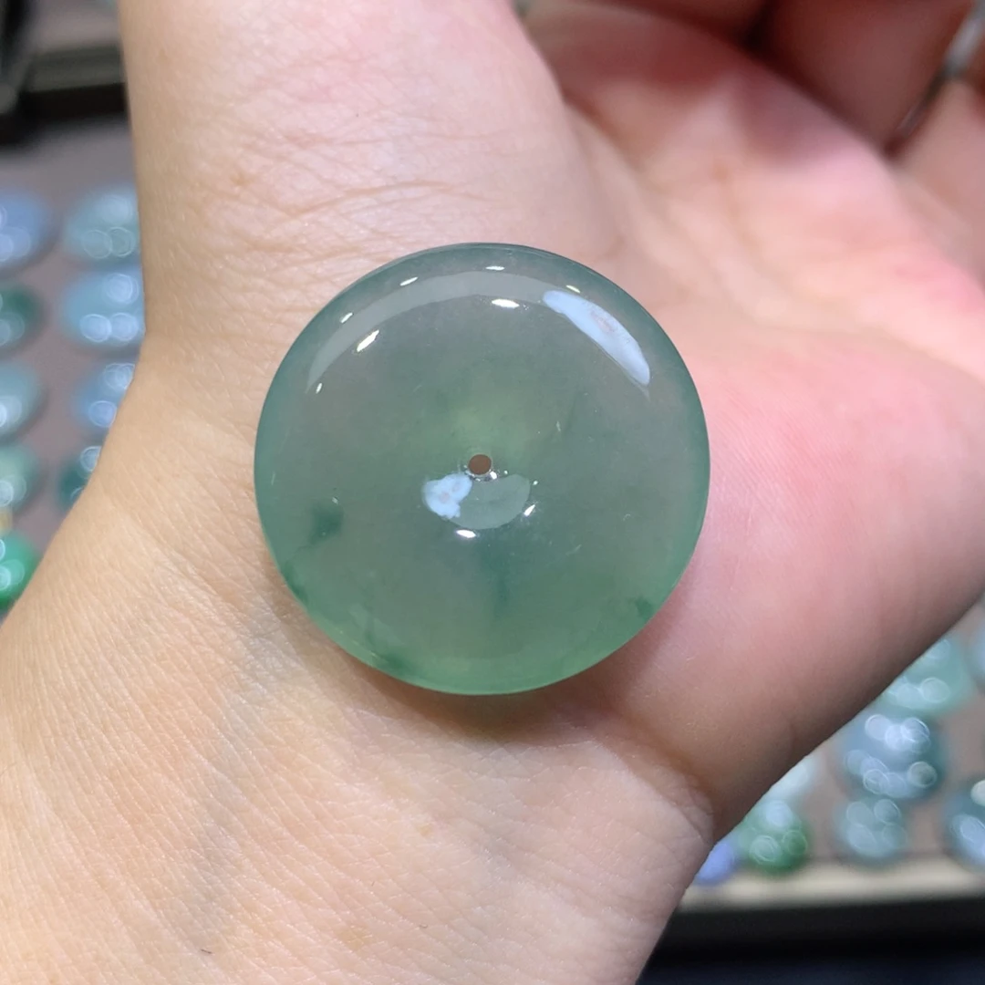 颈饰未镶嵌翡翠平安扣 27.5*6.6