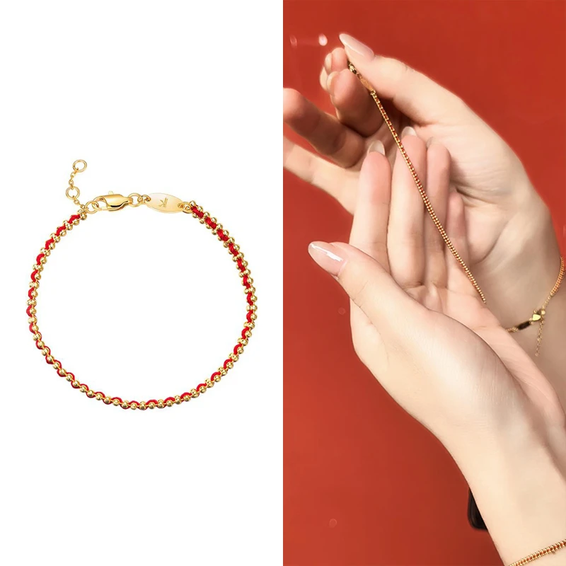 【小熹珠宝】灵蛇巳岁如愿红绳 0220-8