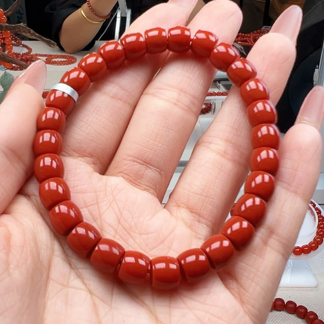 南红玛瑙未镶嵌手链