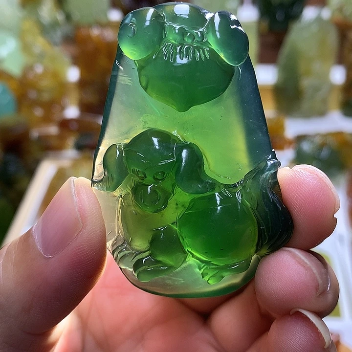 蛇纹石玉未镶嵌珠宝半成品