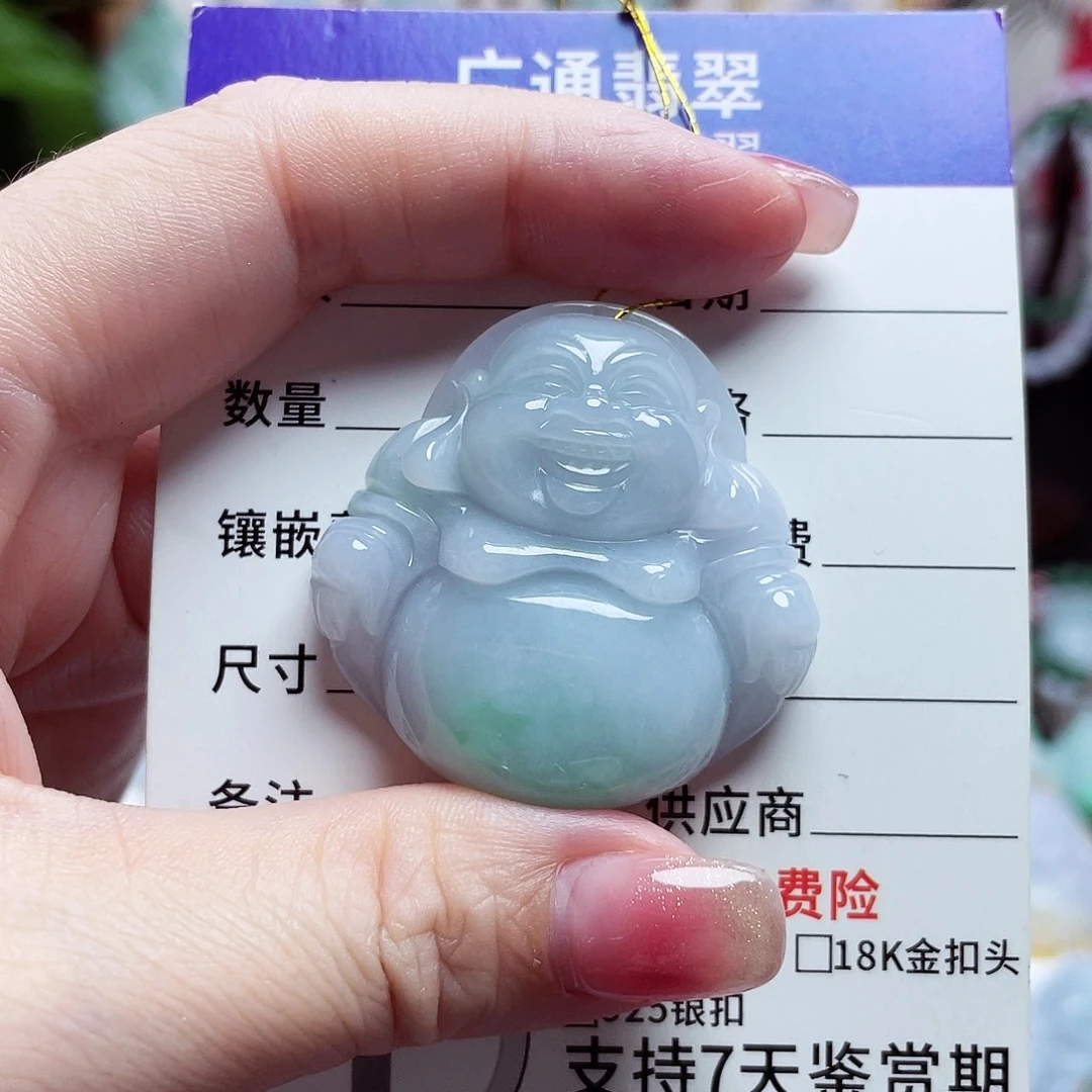 翡翠未镶嵌颈饰佛公18
