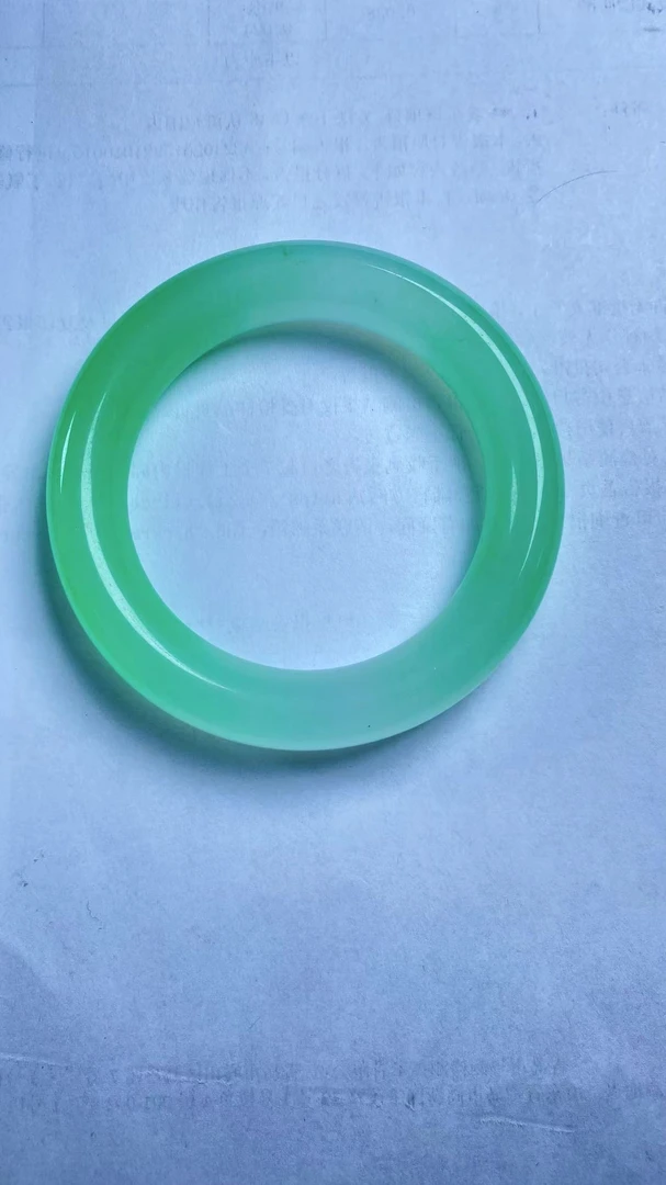 非金属珐琅手镯 老朝专属冰飘绿手镯。（高货冰飘绿）