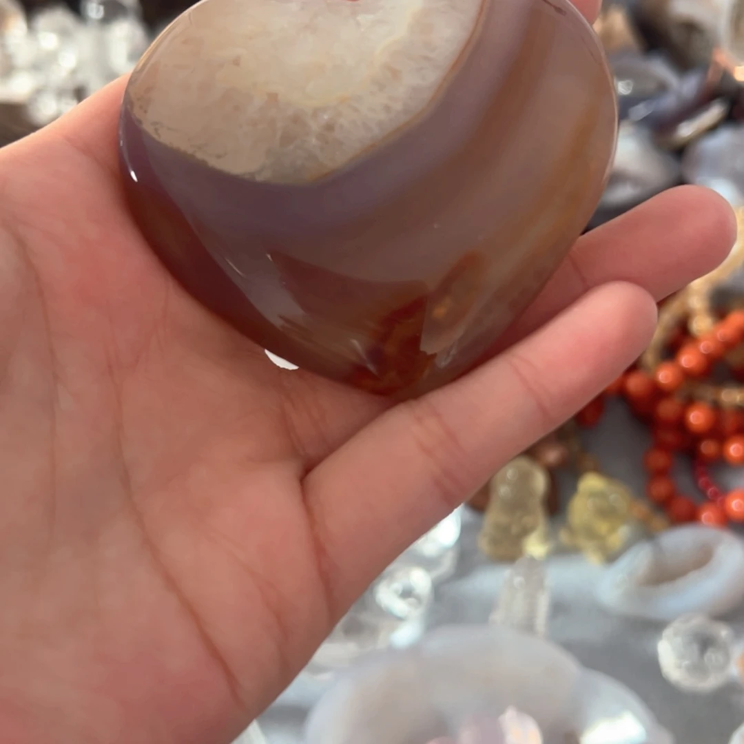 玛瑙/玉髓天然好运未镶嵌