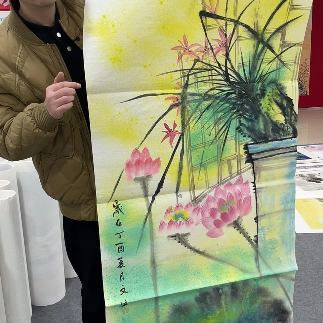 国画今天上午国画作品展示