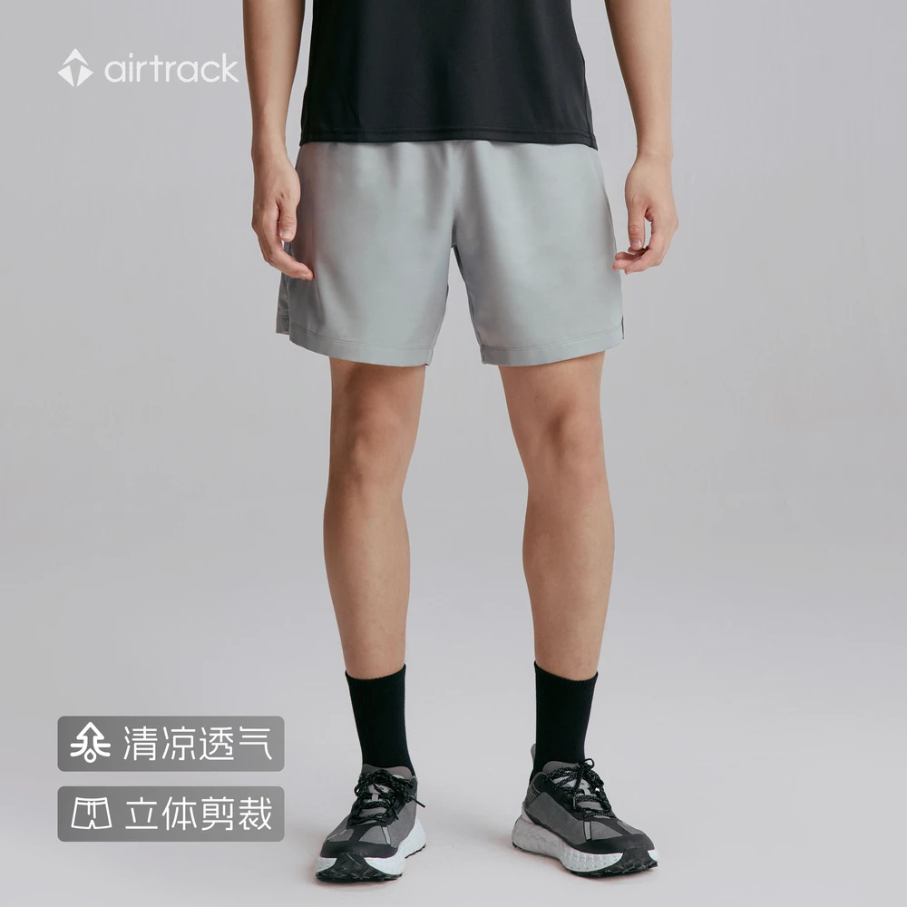 【滔搏联动】Airtrackairtrack男子运动梭织短裤TAS250505M02-GRY