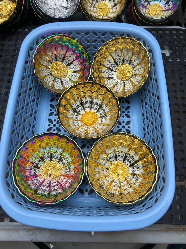 （五支精品装）金玉满堂两龙两凤龙凤呈祥金莲花高端大气主人杯