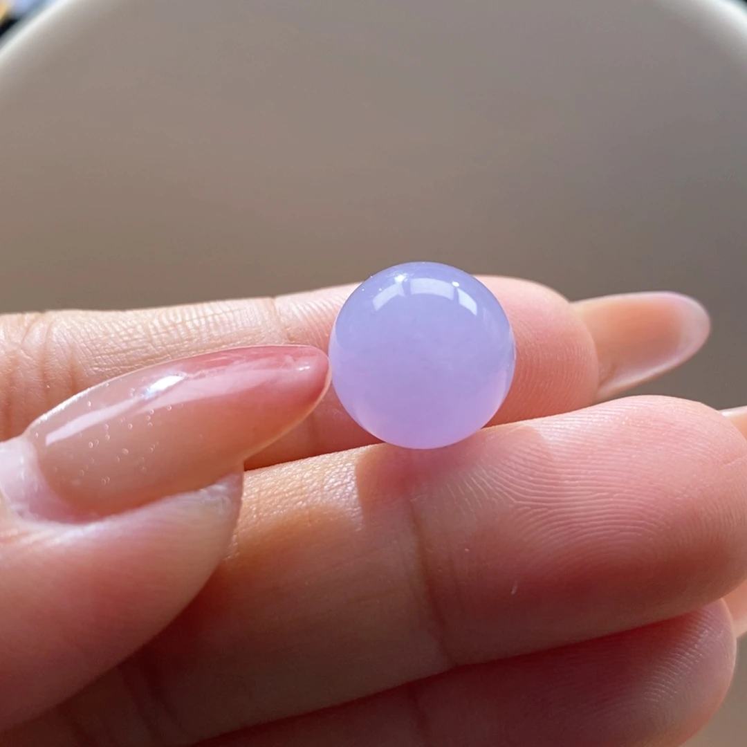 翡翠未镶嵌吊坠(不含链)翡翠冰红紫珠卡12.7