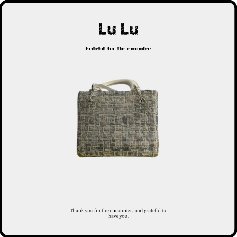 手工时尚百搭女包 DF 海盐蓝 潮流包