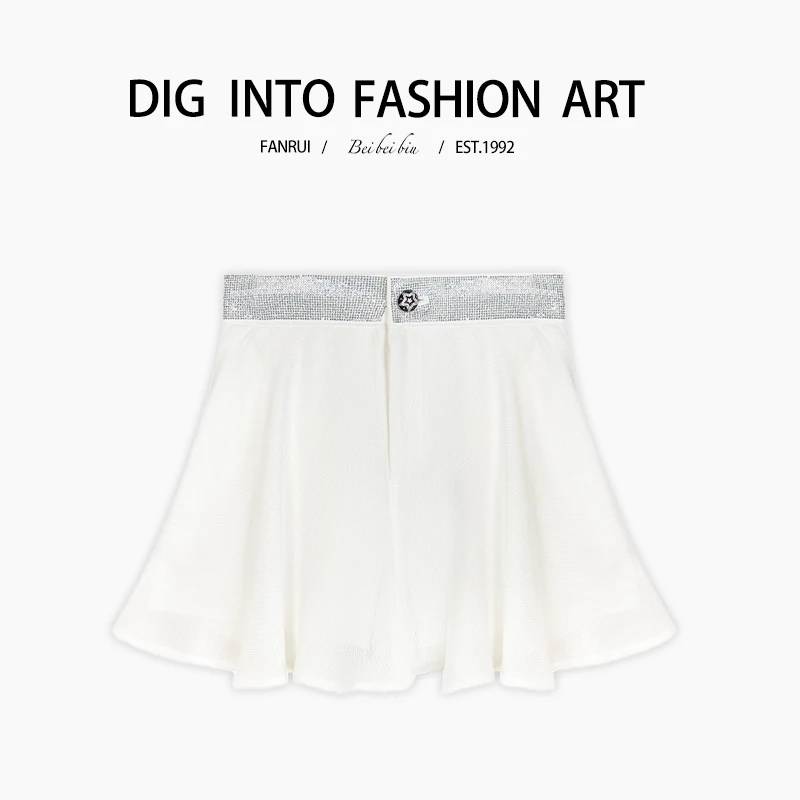 【泛芮】仙女系洋气感半身裙女时尚气质显瘦高腰裙裤B9900