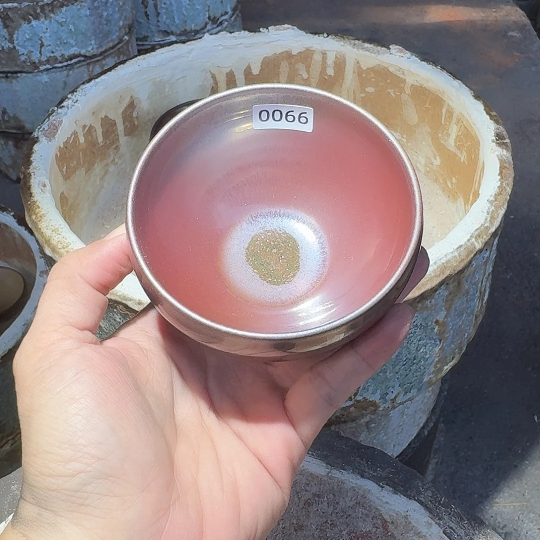 真***诚茶盏0066 罗莉柴烧手工主人杯