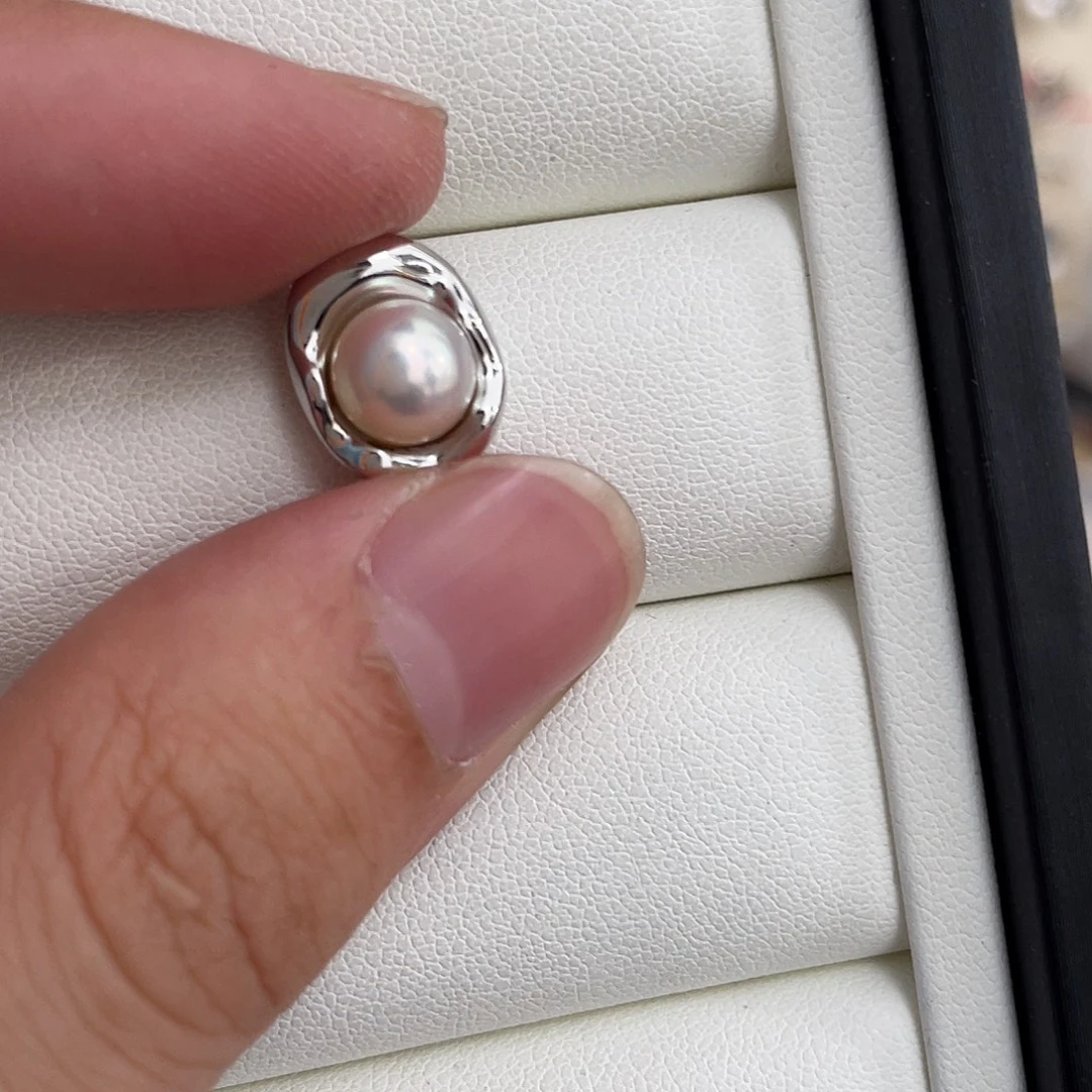 海水珍珠吊坠(不含链)银S925镶嵌