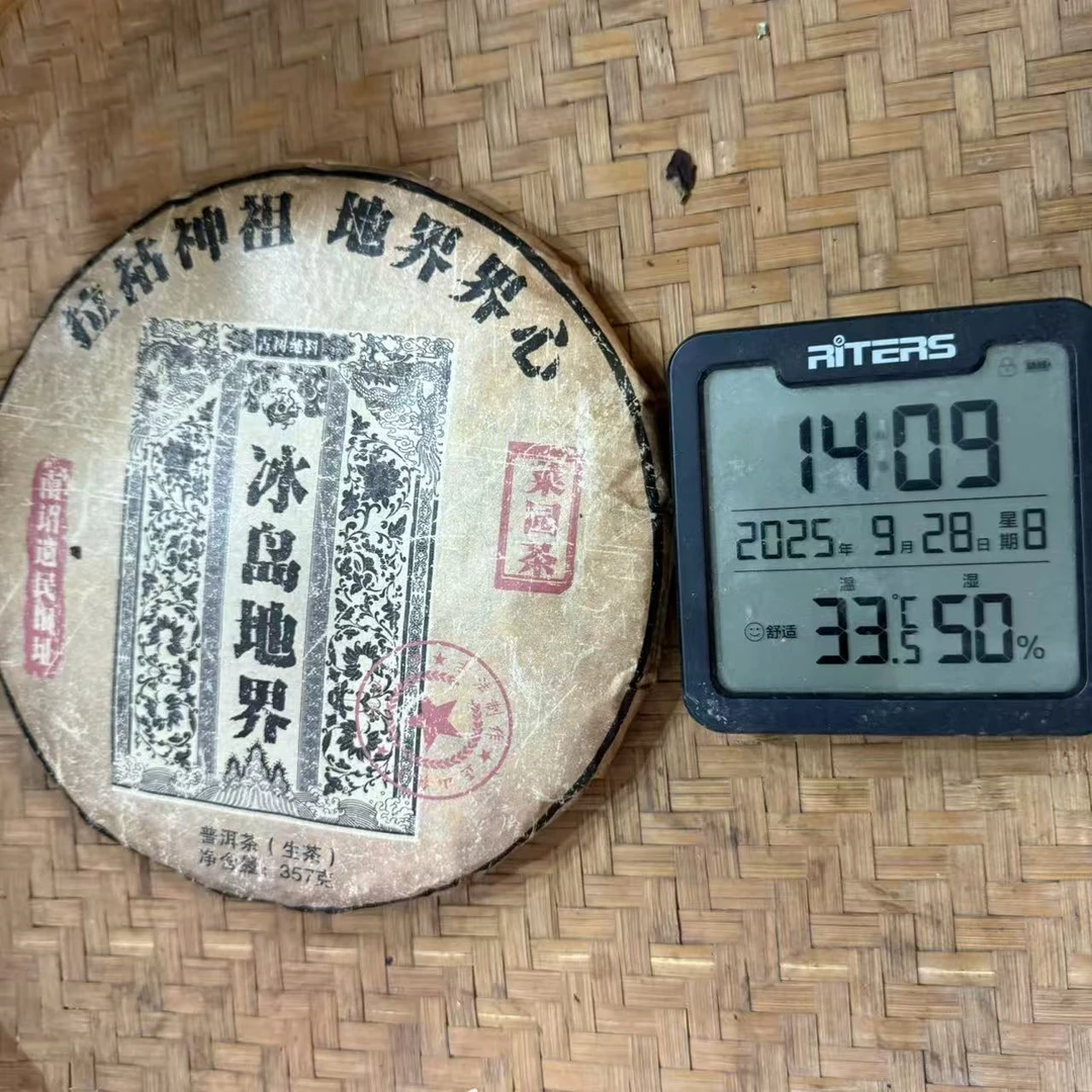 10年冰岛地界菜园茶南沼遗民旧址普洱生茶饼357克M1466号9月28日