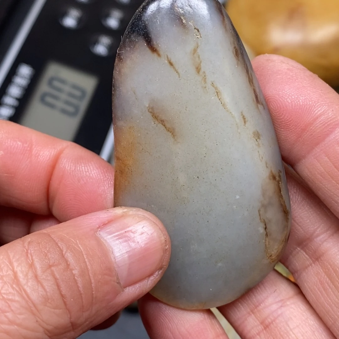 和田玉挂件银S925镀金镶嵌