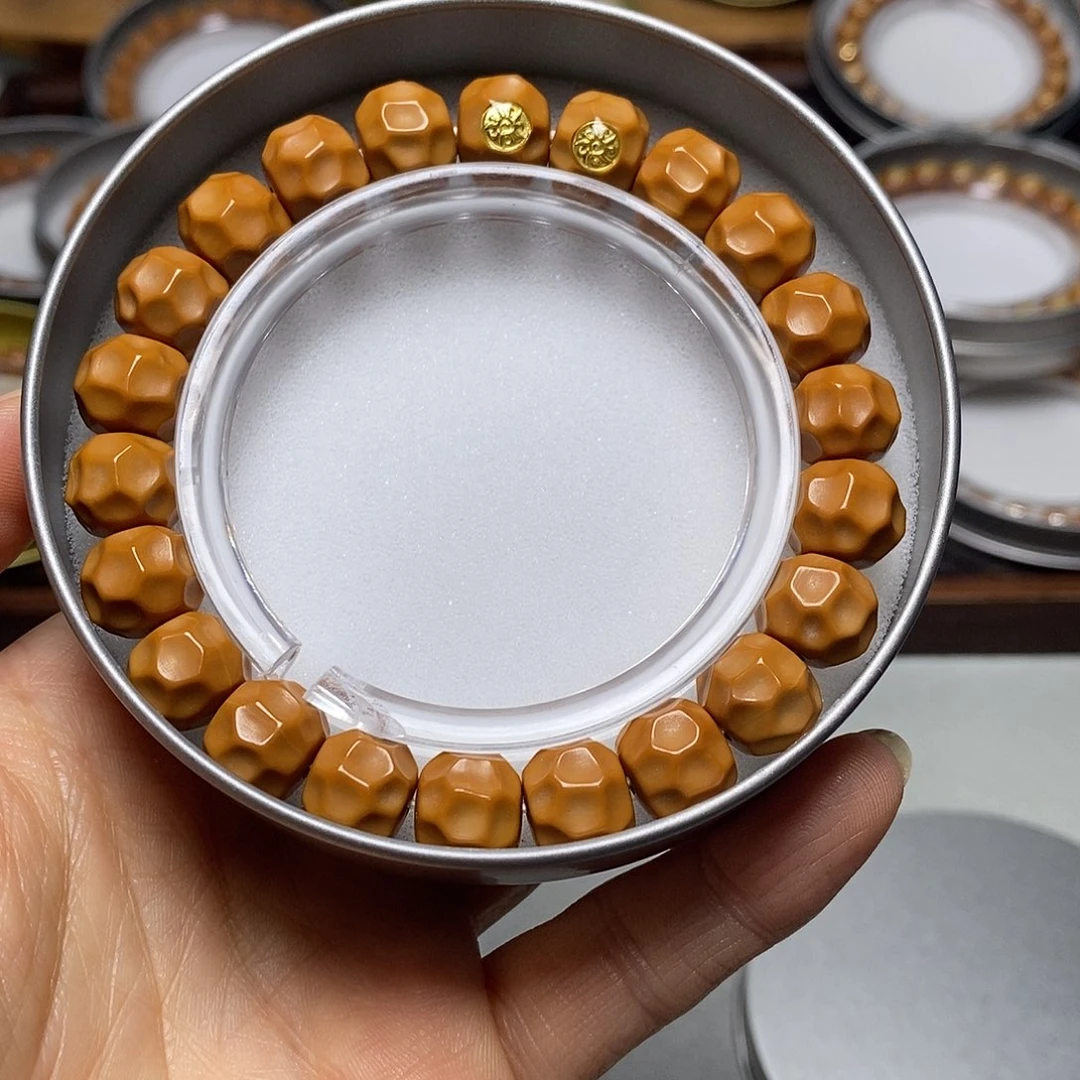 猴头核桃手串354号12左右18K双标黑金无相全品