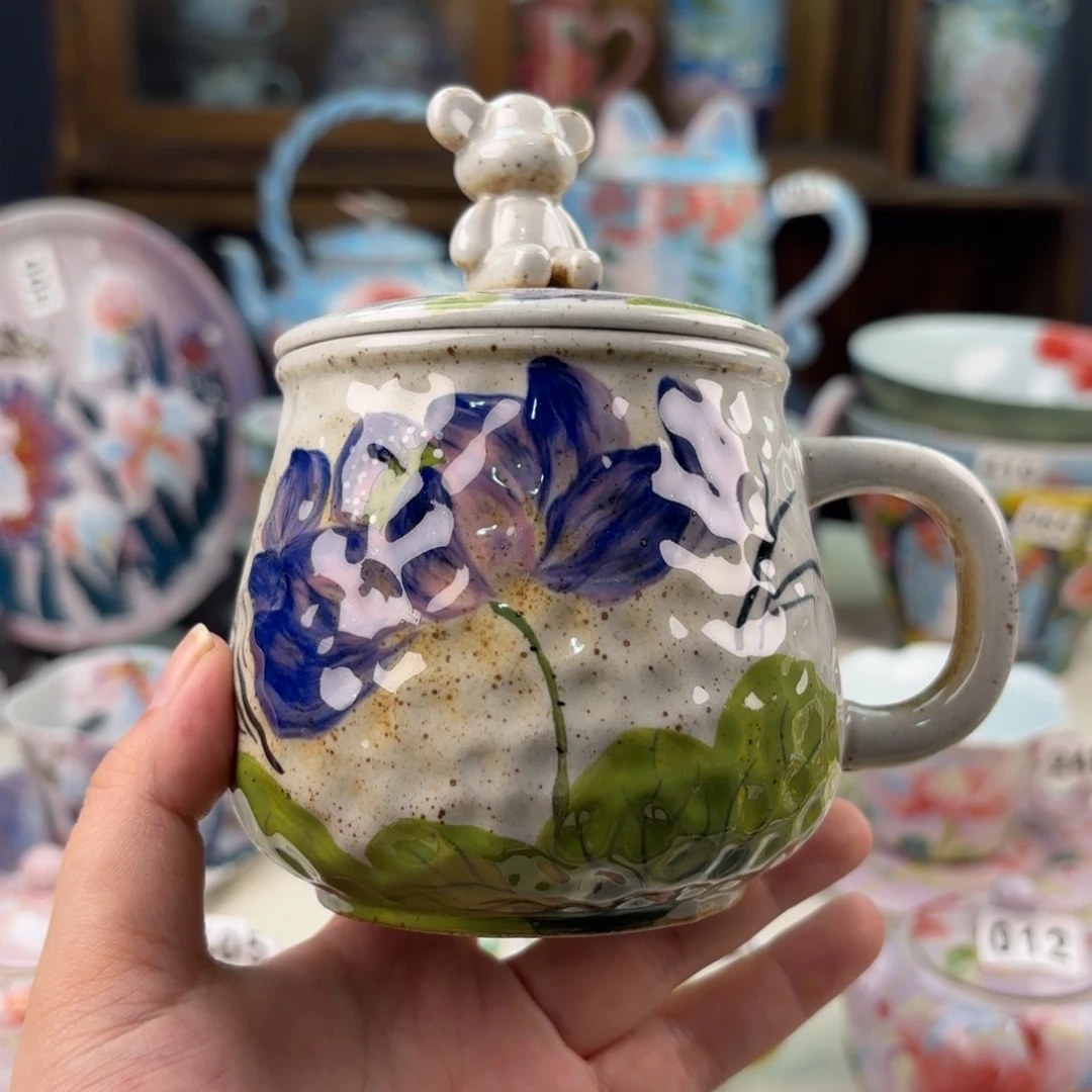 景德镇手绘高温釉下彩陶瓷茶具