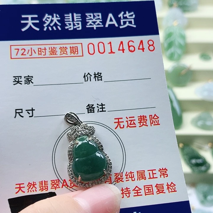 颈饰未镶嵌翡翠吊