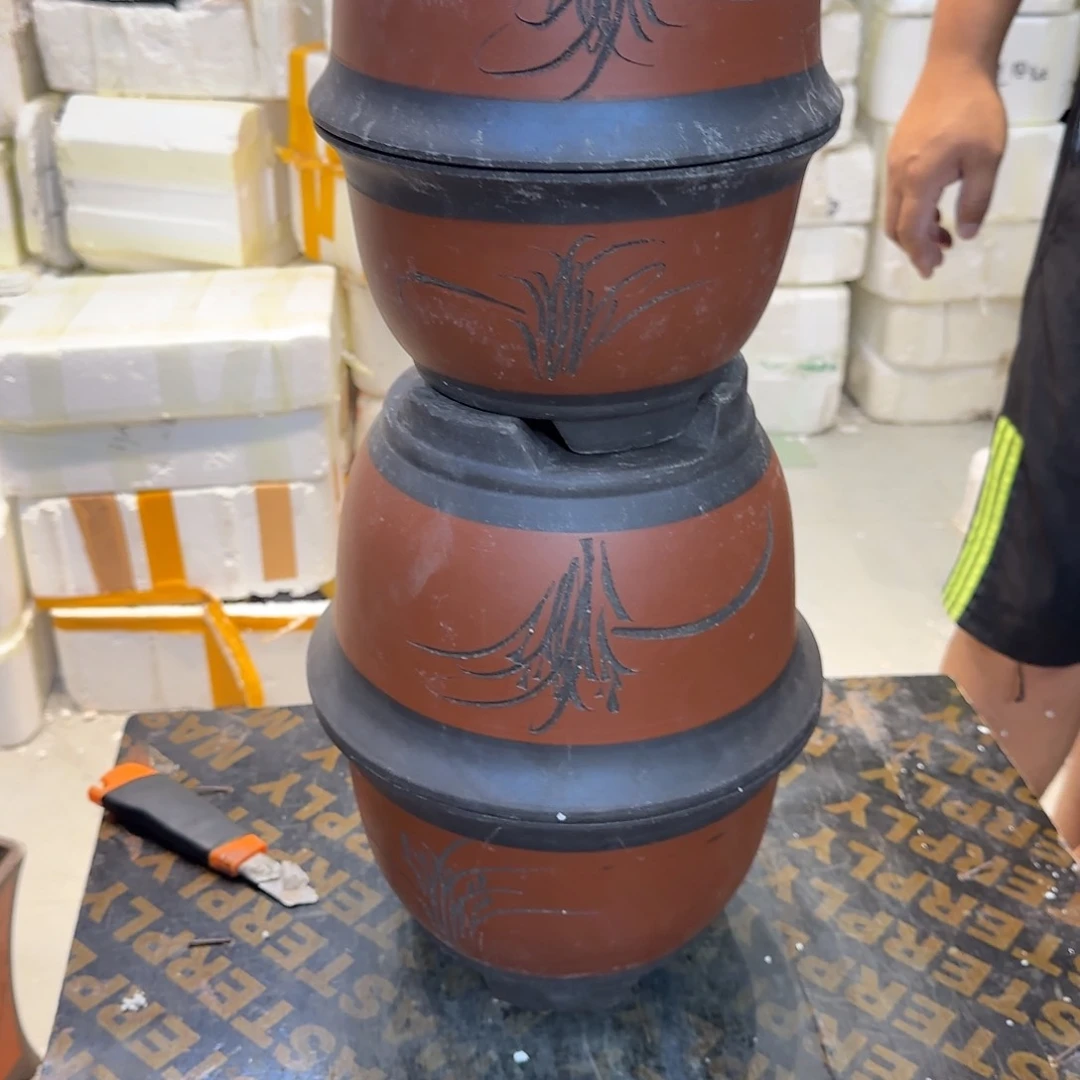 紫砂花盆口径18.12/14.10口径