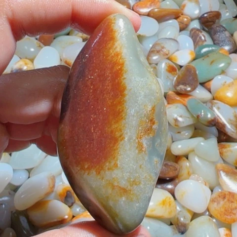 和田玉未镶嵌颈饰69克