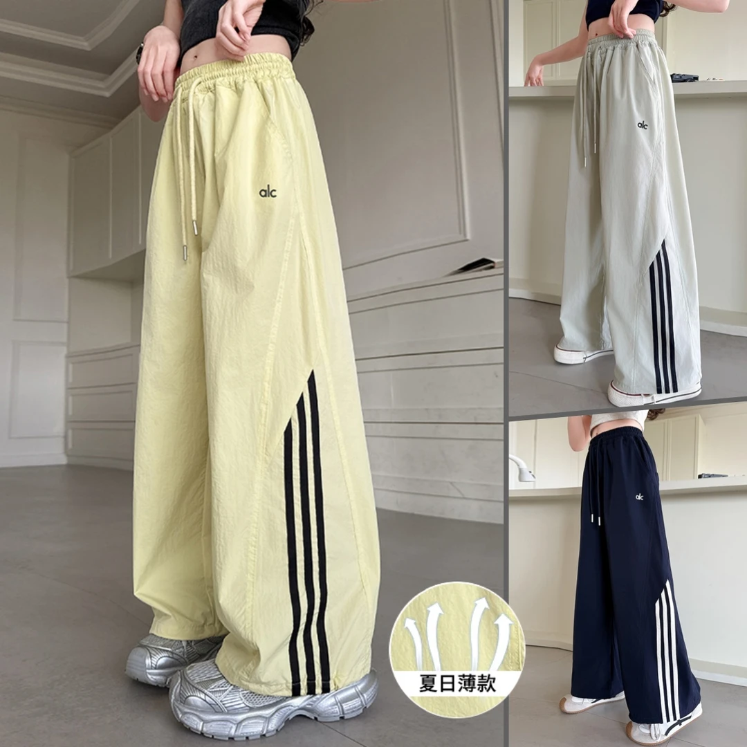 夏季女童裤子2025新款儿童宽松速干阔腿裤小女孩中大童薄款休闲裤