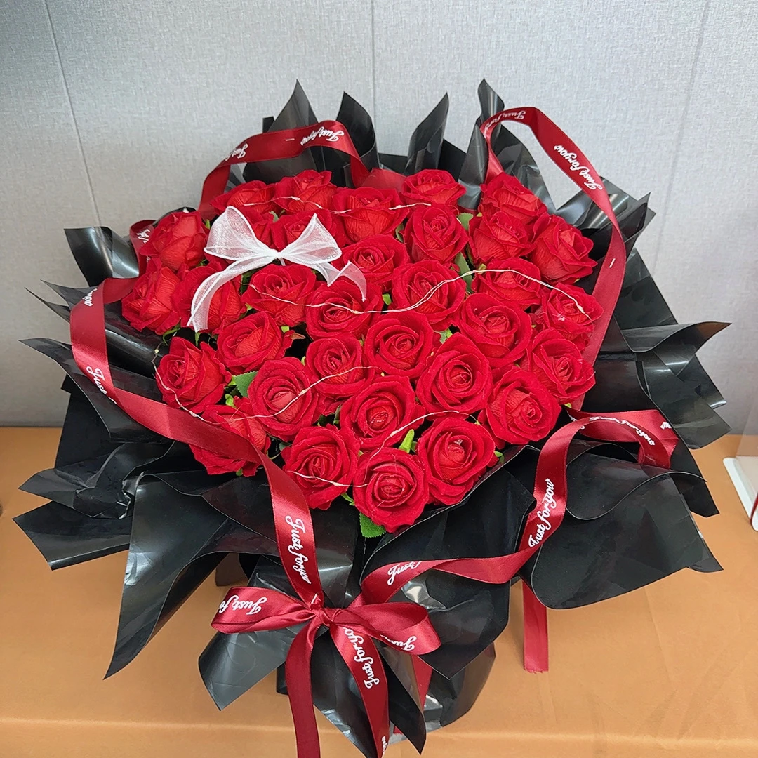 情人节爆款『三生三世』33支红玫瑰花束送女友恋人闺蜜生日花束