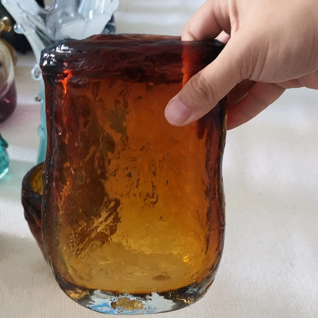 琥珀冰川琉璃花瓶20