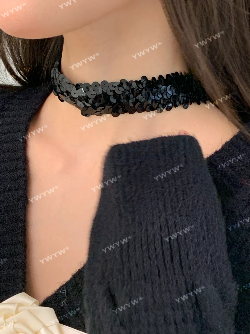 【YWYW配饰系列】纯欲百搭轻奢暗黑系围脖领结飘带配饰PS00