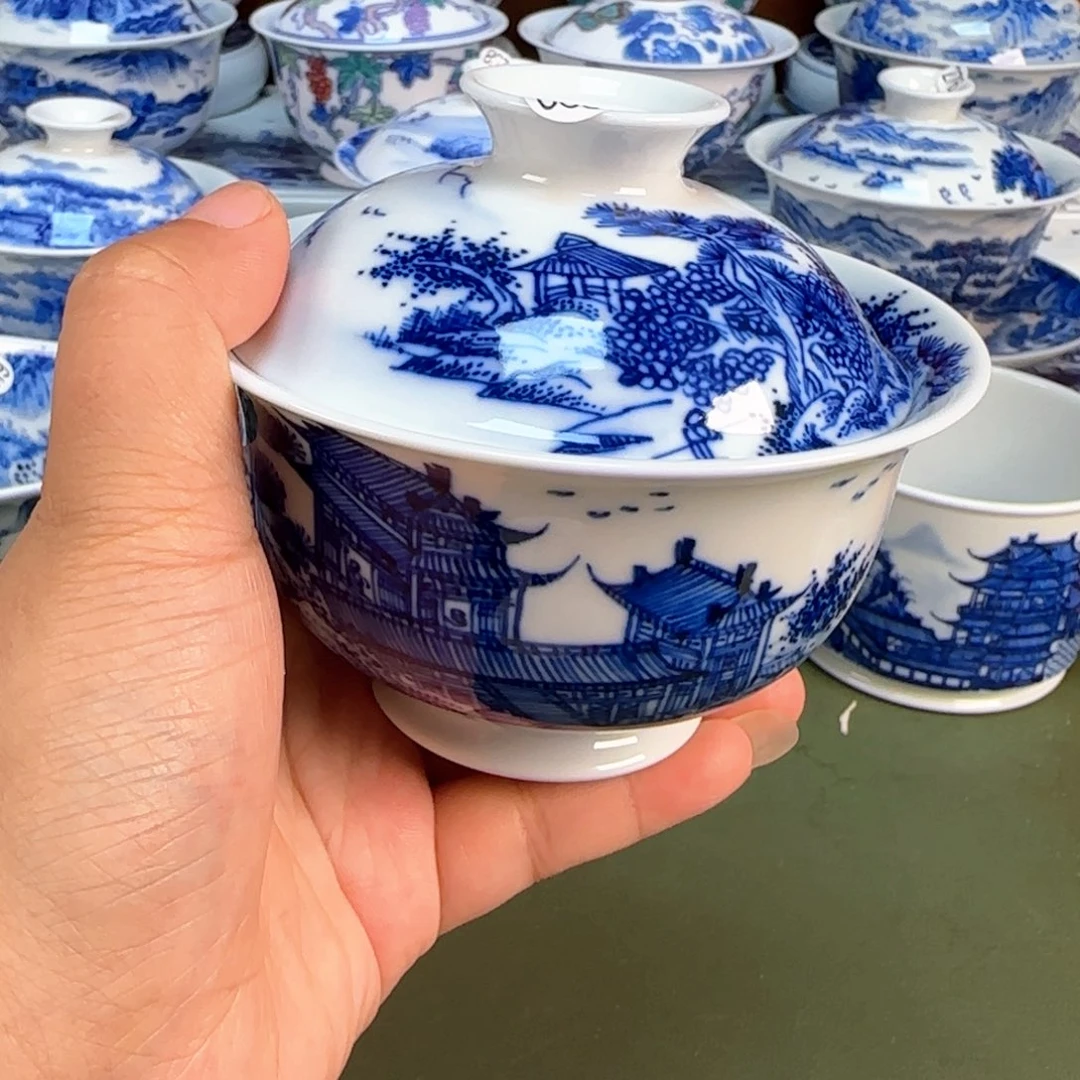 景德镇纯手绘茶具圆圆290