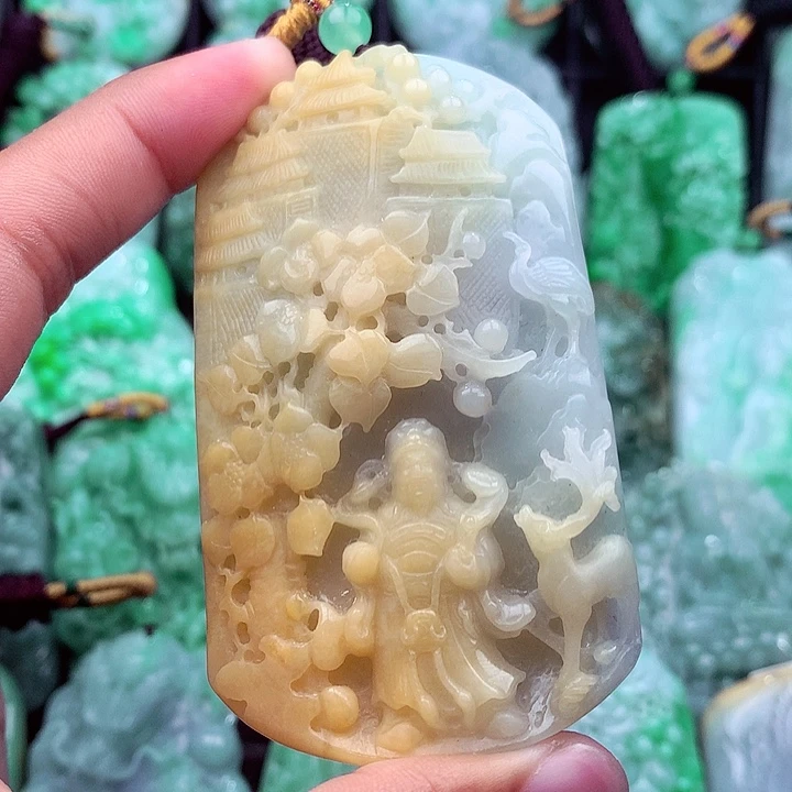 翡翠未镶嵌吊坠(不含链)