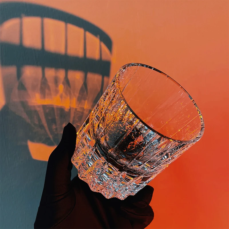 【星芒】江户切子威士忌洋酒杯 高端K9手工无铅水晶杯高级感礼品