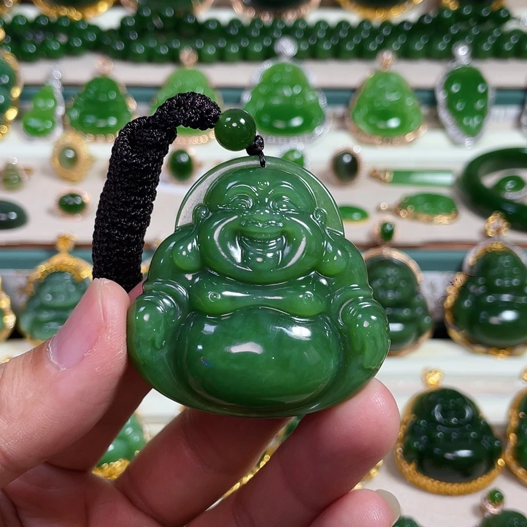 和田玉（碧玉）未镶嵌颈饰49mm