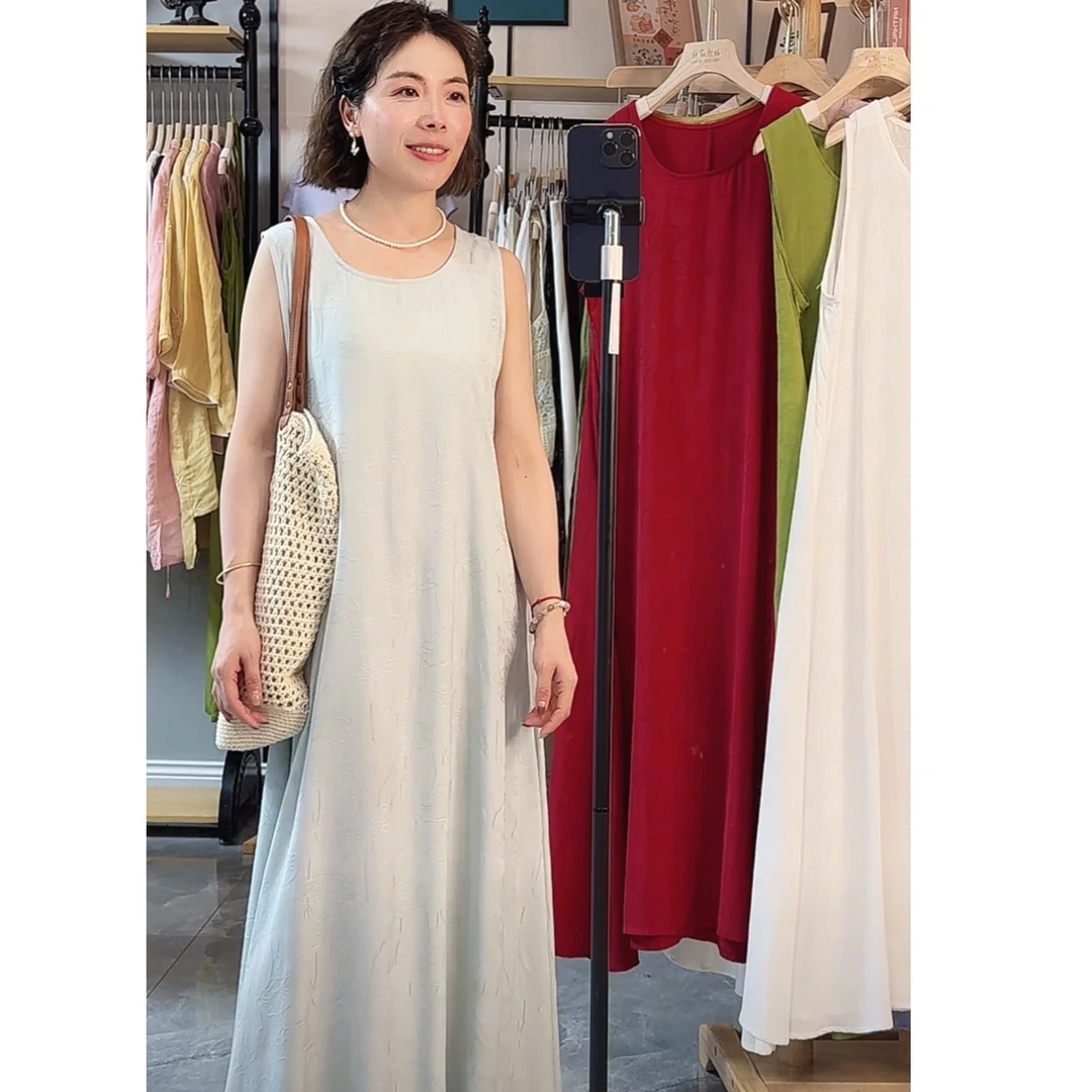 【半夏】秋纱2024夏款新品减龄百搭俏皮吊带连衣裙