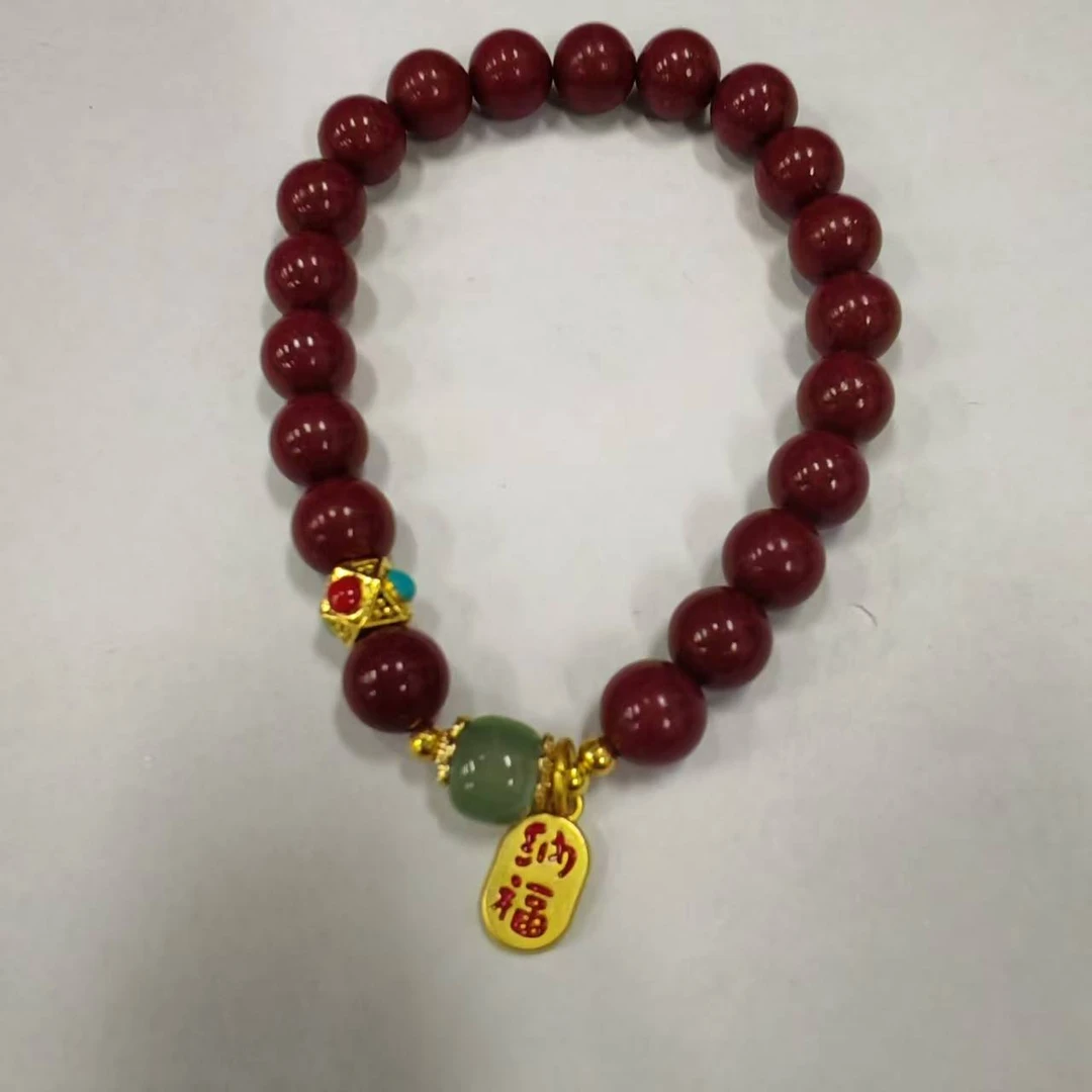 含辰砂工艺品NX116-经典紫色纳福卡8手串