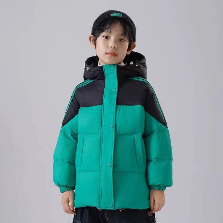 2024特价短款羽绒服冬季男童中大童女童外套洋气加厚保暖