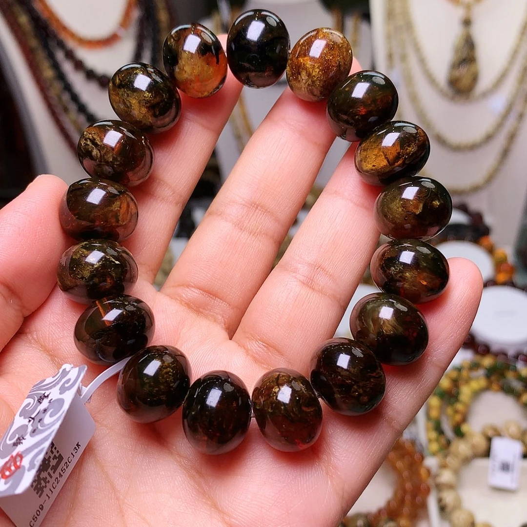 琥珀未镶嵌裸石血蜡16-509