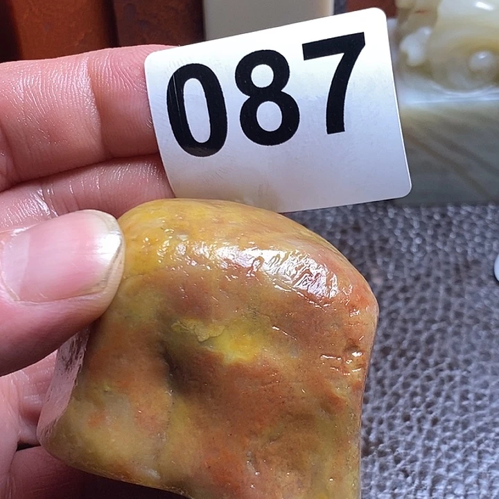 老挝石精美老挝田黄章